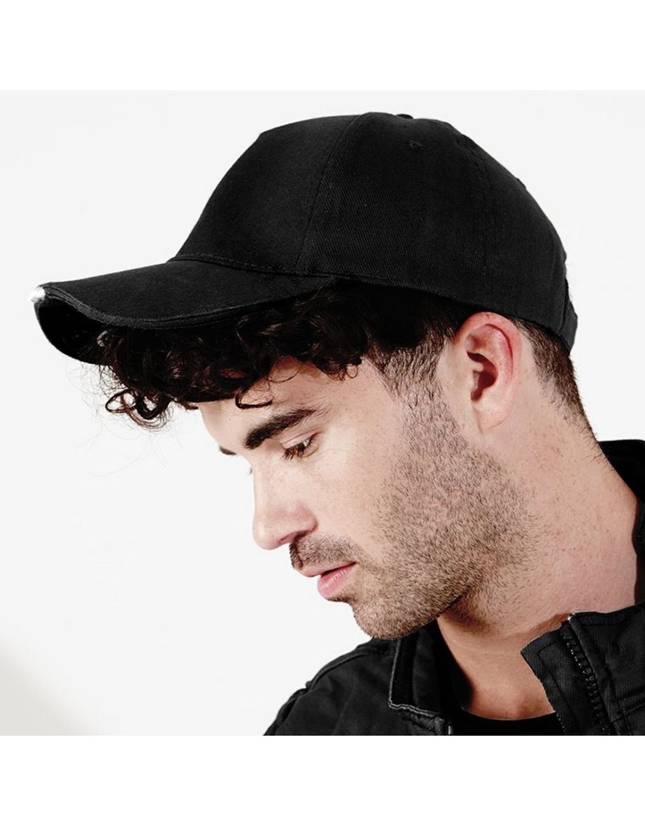 Beechfield LED Light Baseball Cap (Pack of 2) - Black - 1