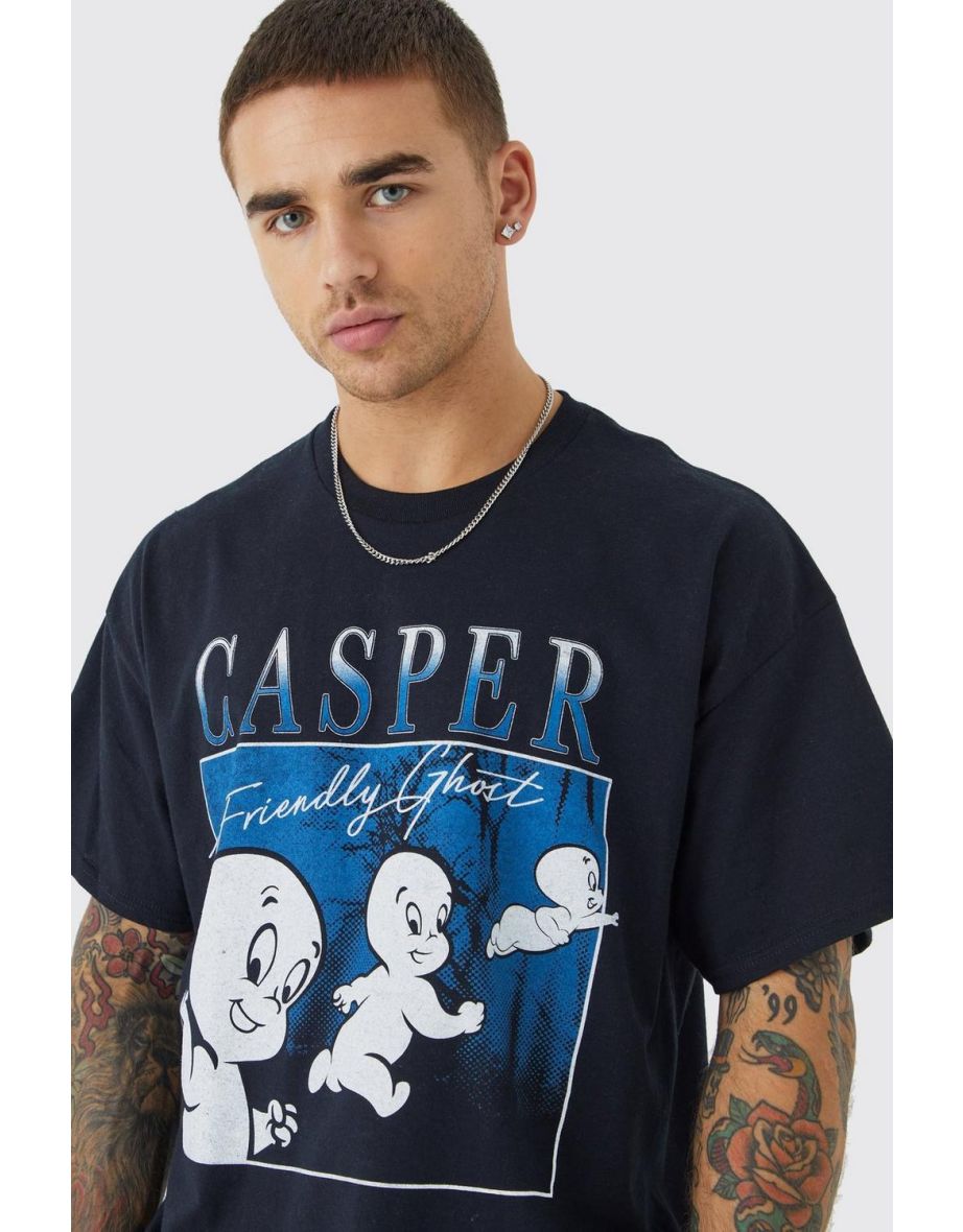 Oversized Casper License T-shirt - black - 2