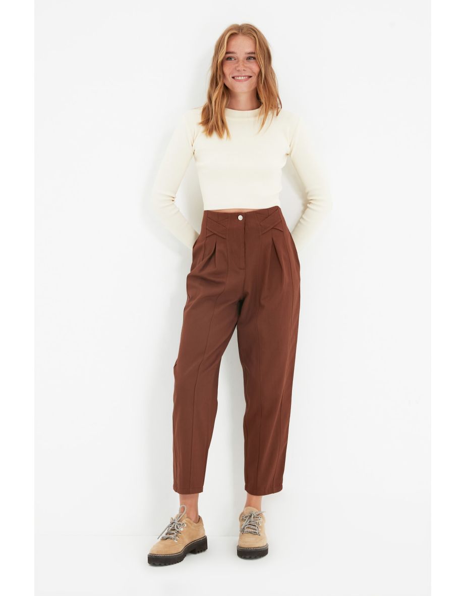 Pants - Brown - Carrot pants