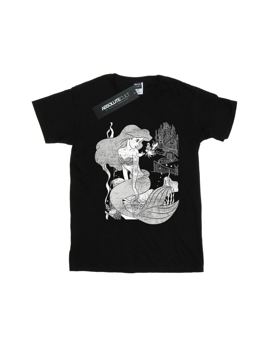 The Little Mermaid Girls T-Shirt - Black
