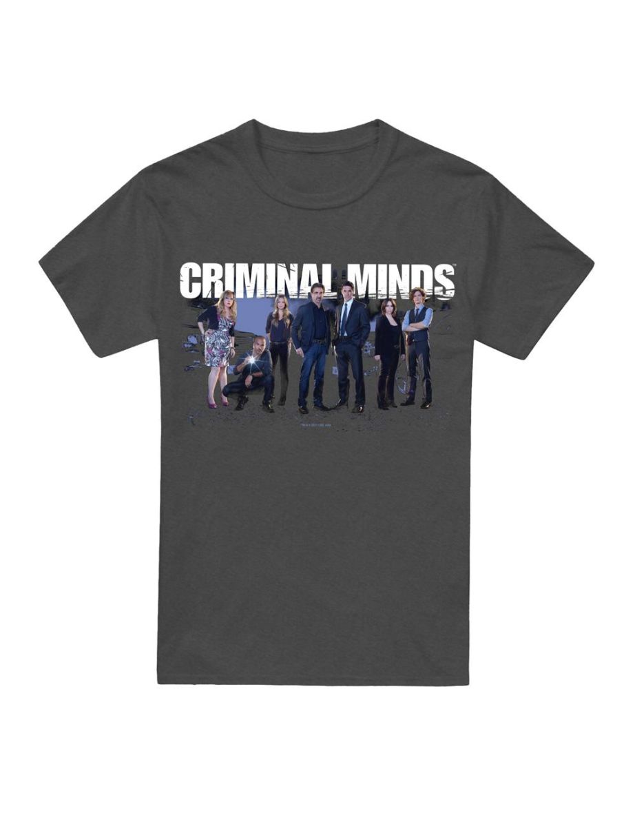Criminal Minds Unisex Adult Season 10 Cast T-Shirt - Charcoal