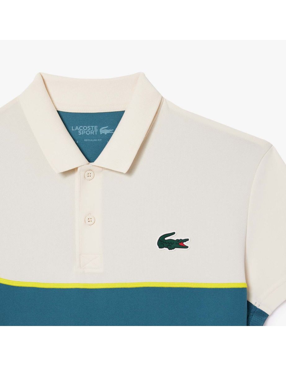 Men's Lacoste Sport Tennis x Daniil Medvedev Regular-Fit Polo Shirt in Green - 3