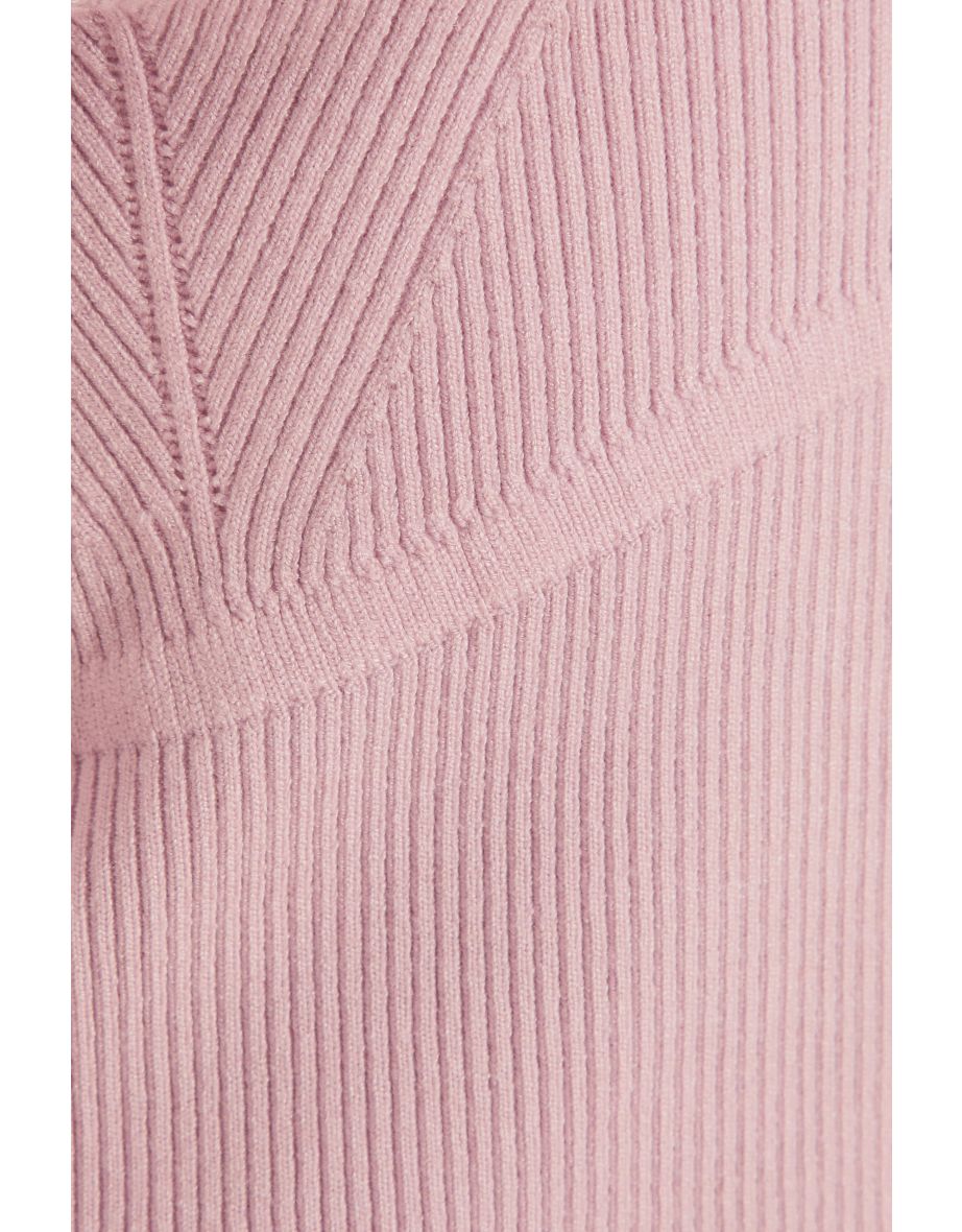 Pink Diamante Knitted Jumper - 5