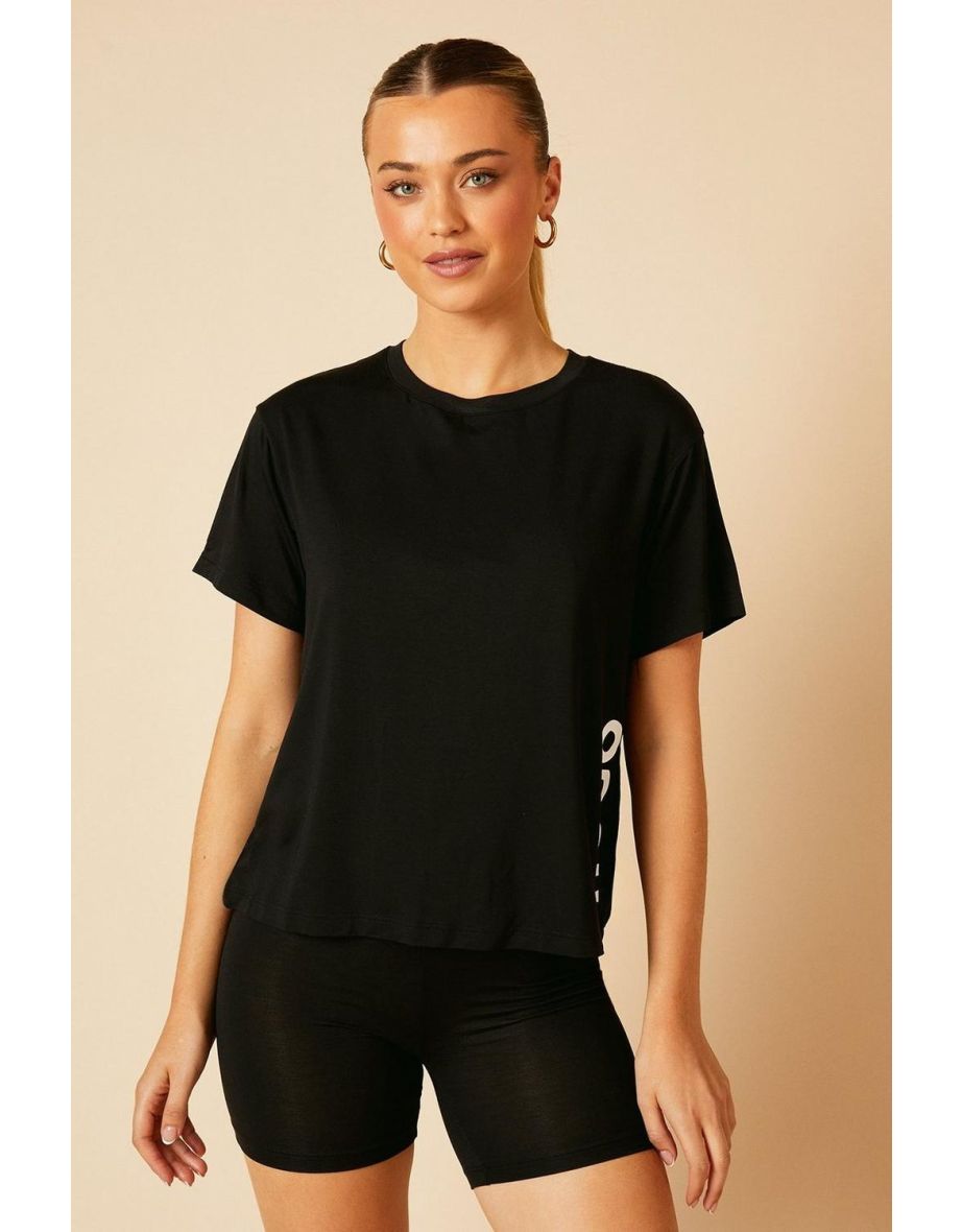 Hugo Sporty Logo T-Shirt Black