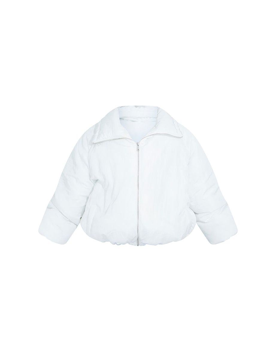 Petite White Extreme Oversized Puffer Jacket - 4