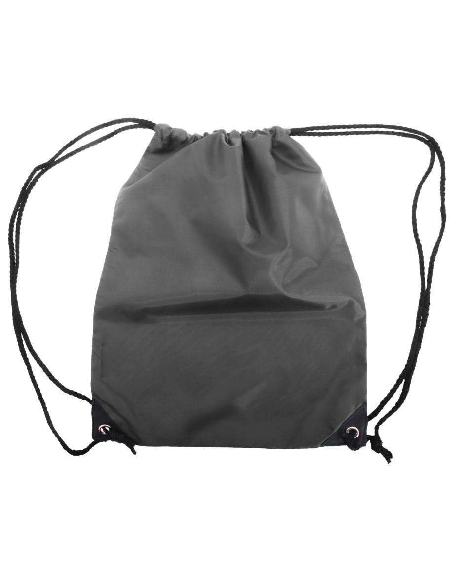 Shugon Stafford Plain Drawstring Tote Bag - 13 Litres (Pack of 2) - Dark Grey
