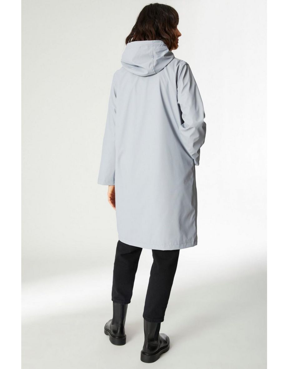 Long Rain Mac - light grey - 3