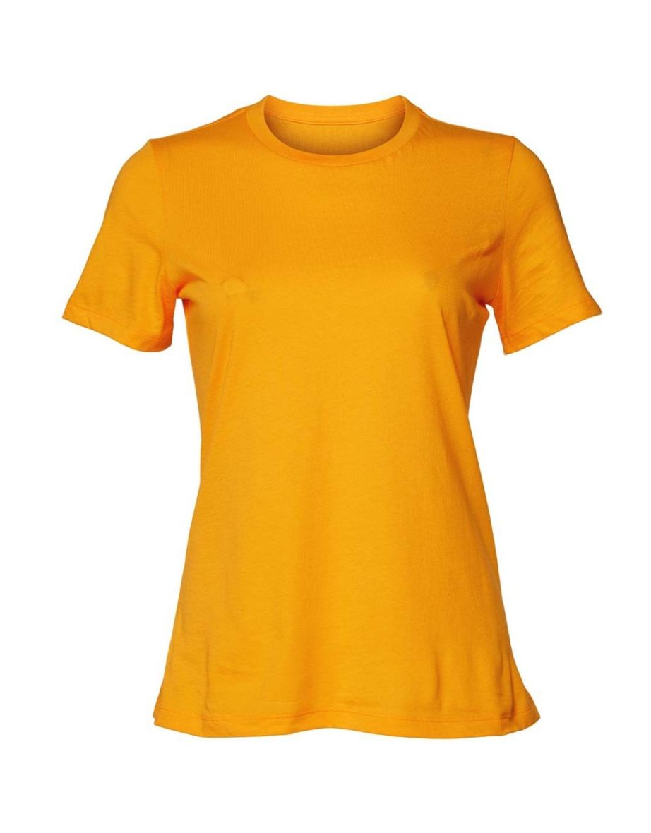 Bella + Canvas Womens/Ladies Relaxed Jersey T-Shirt - Gold