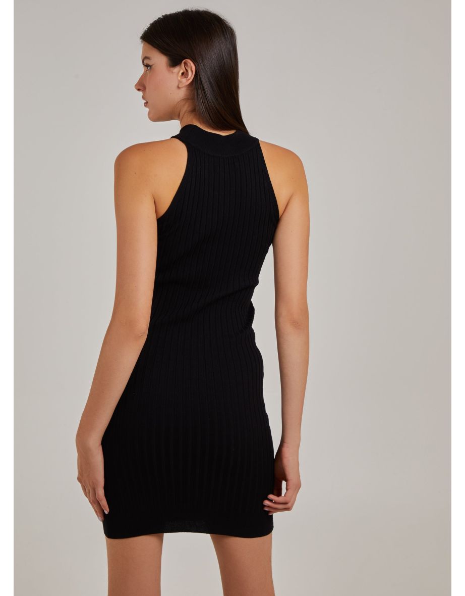 Rib Bodycon Midi Dress - 4