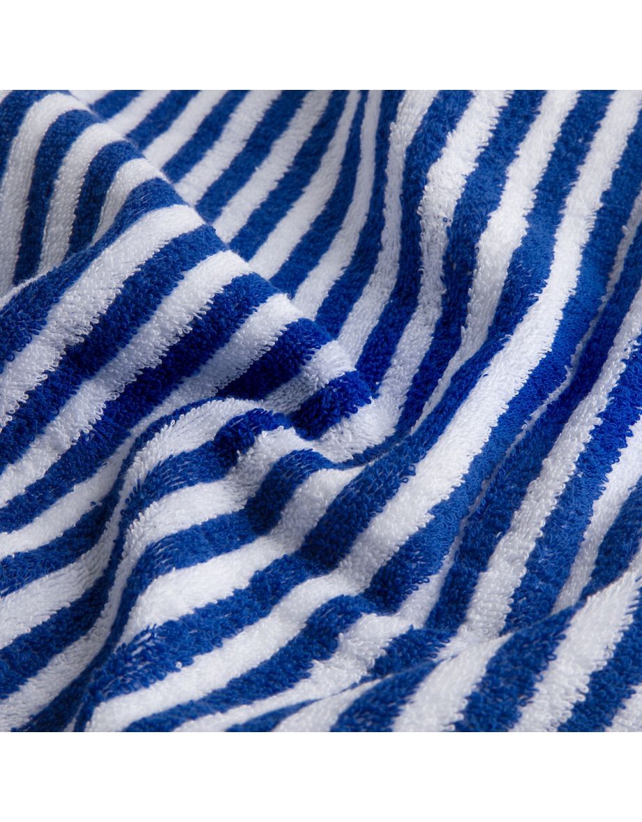 Dani Reversible Stripe 100% Cotton Terry Bath Towel - 6