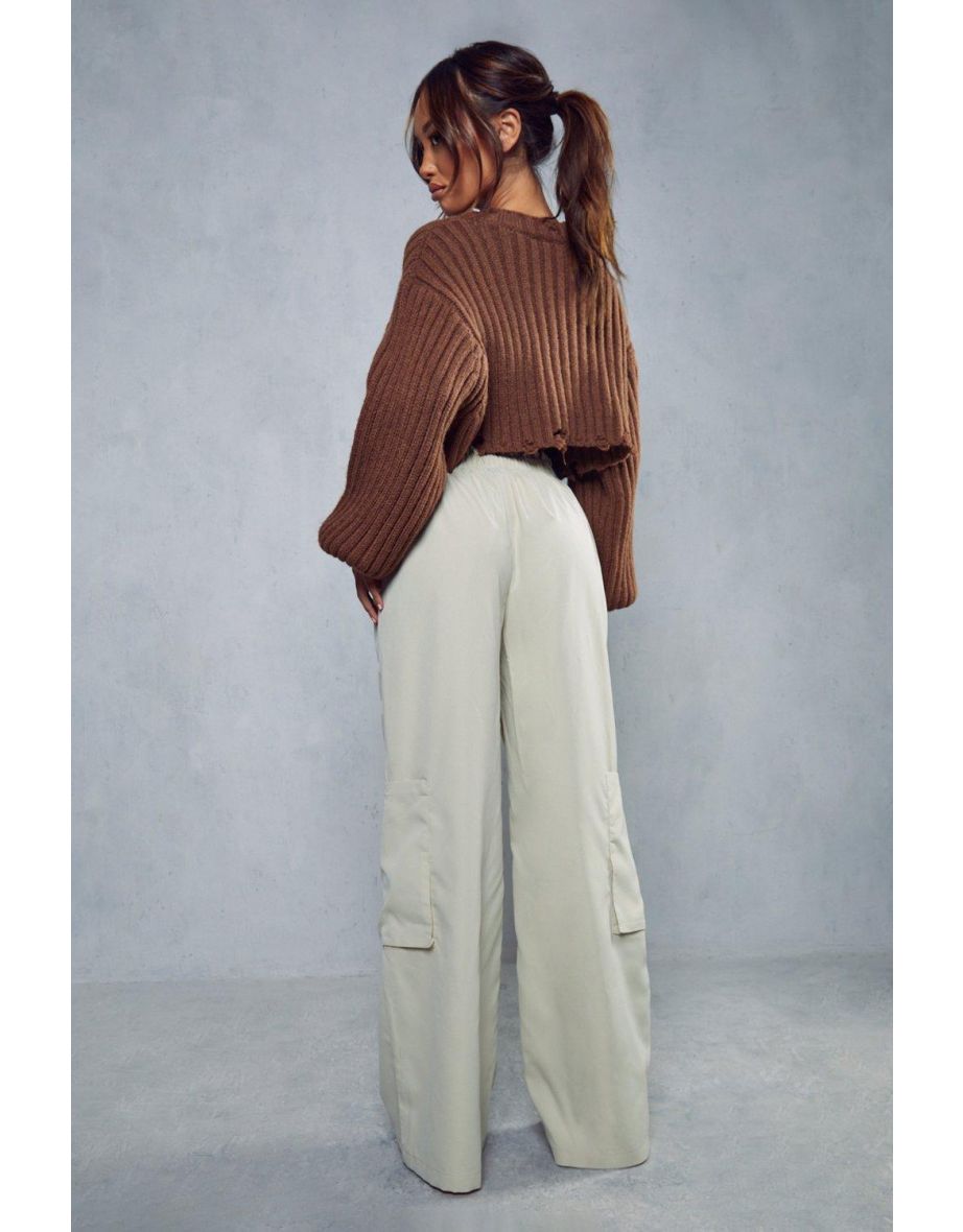Low Rise Draw String Waist Cargo Trouser - 2