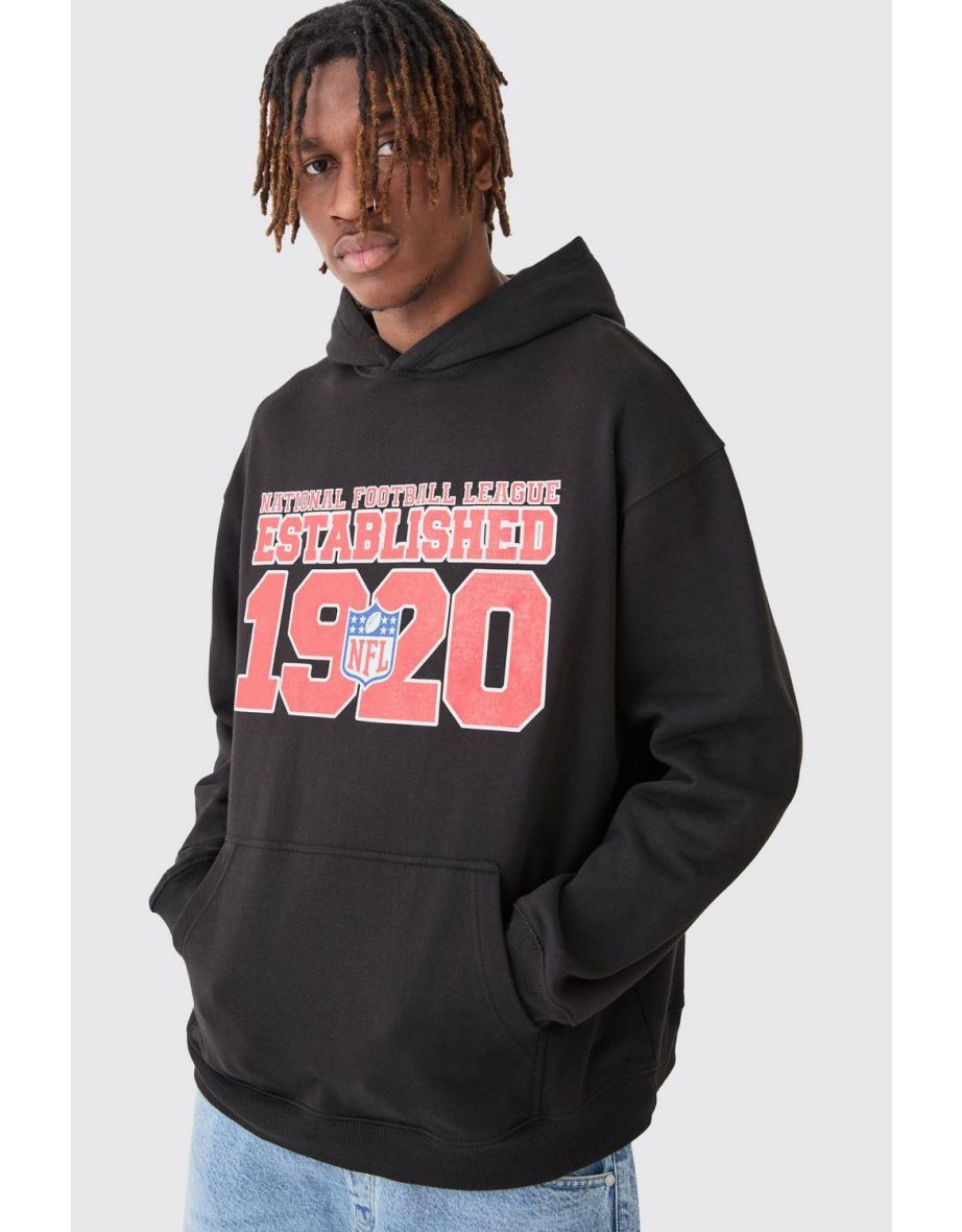 Nfl All Stars Oversized Hoodie - black