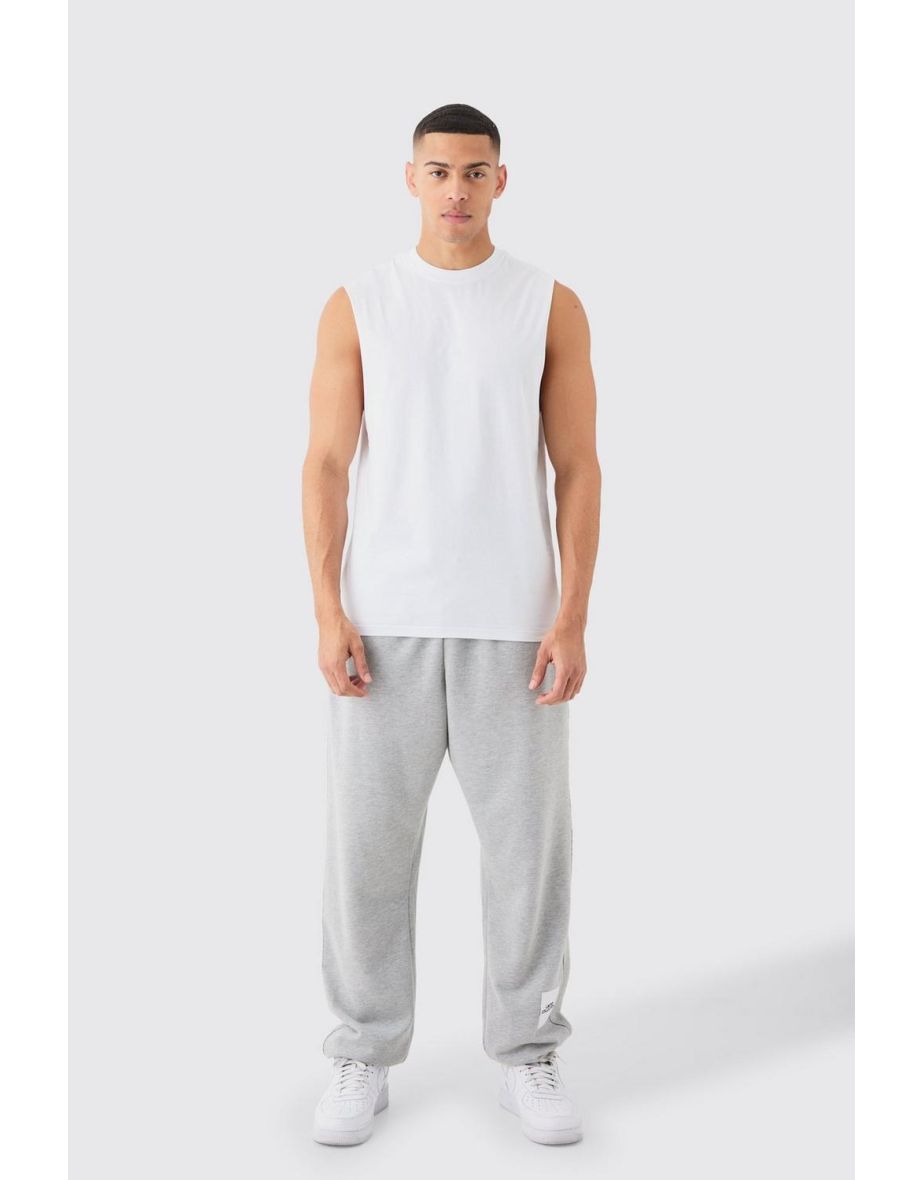 Basic Drop Armhole Tank - white - 2