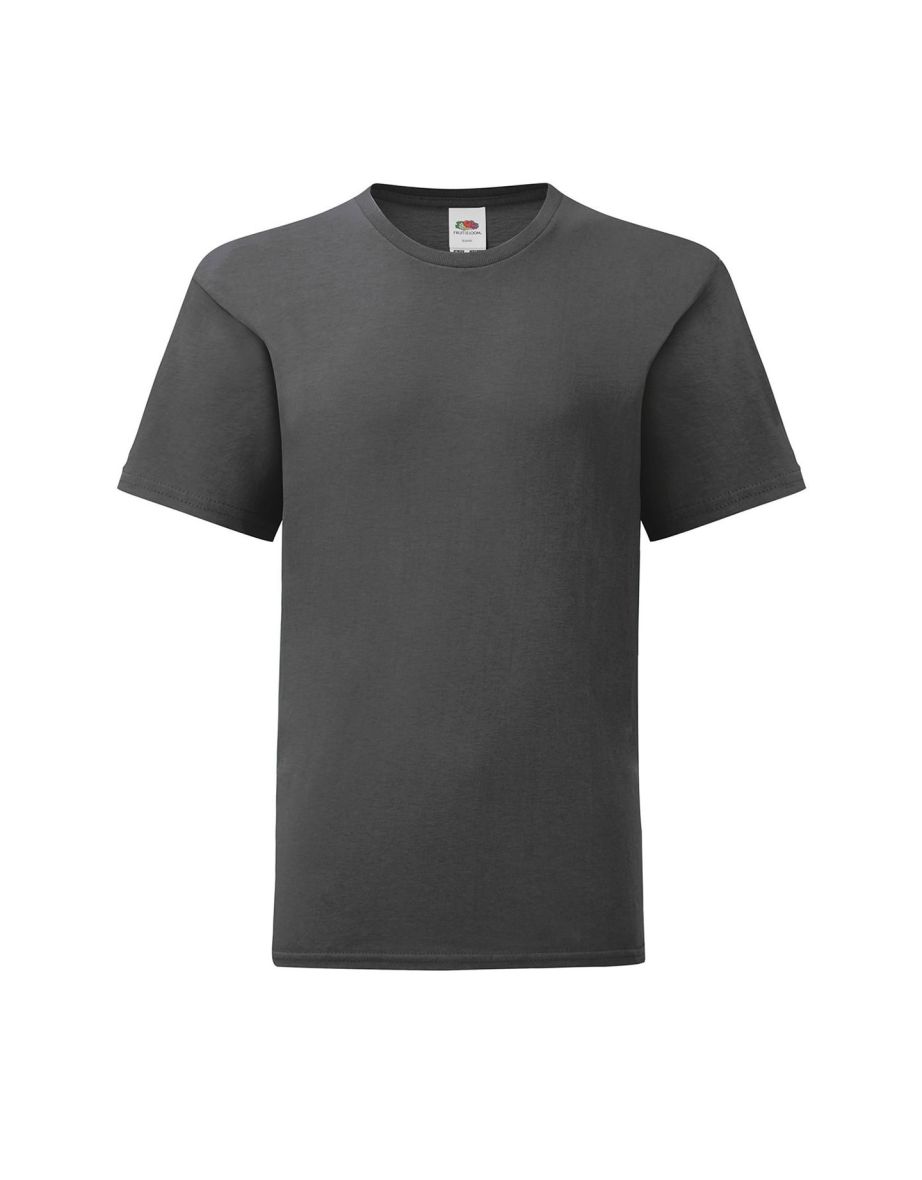 Fruit of the Loom Childrens/Kids Iconic 150 T-Shirt - Light Graphite