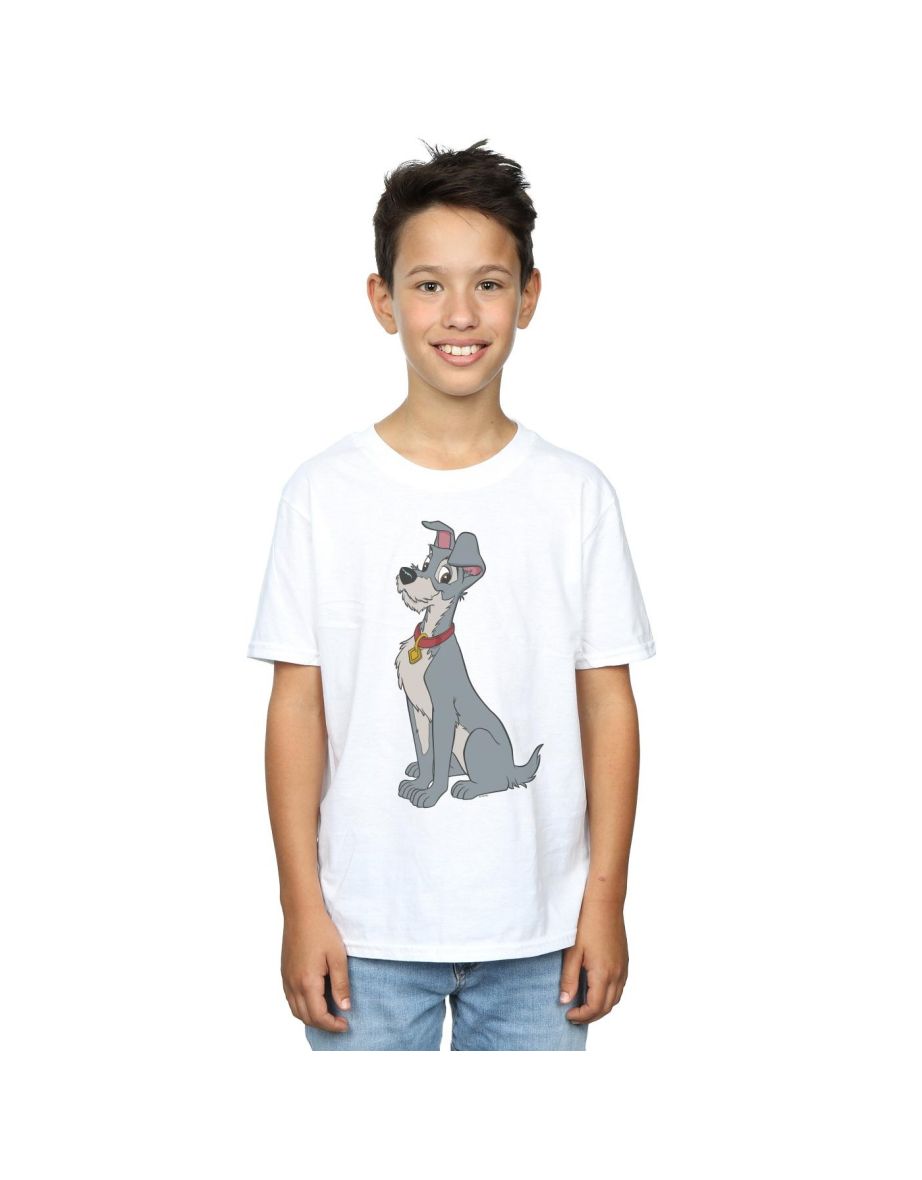 Disney Boys Lady And The Tramp Spaghetti Heart T-Shirt - White
