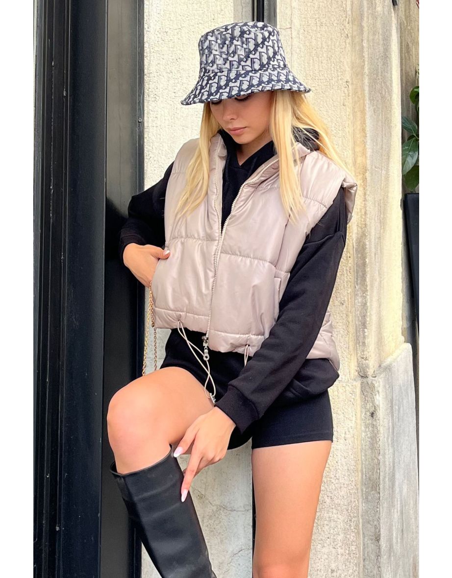 Vest - Beige - Puffer - 5