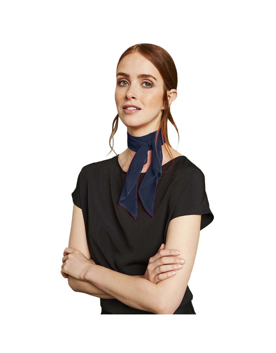 Premier Ladies/Womens Work Chiffon Formal Scarf - Navy