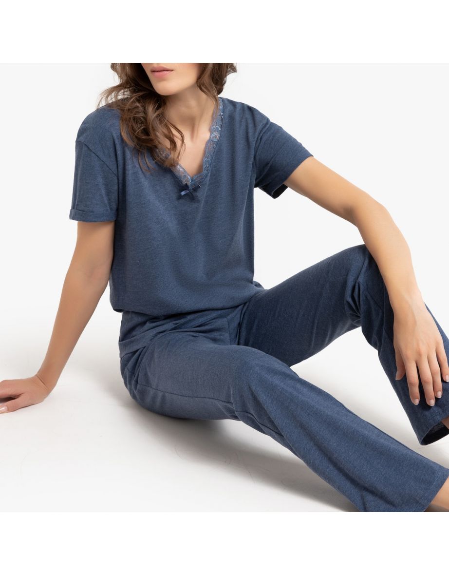 Short-Sleeved Jersey Pyjamas