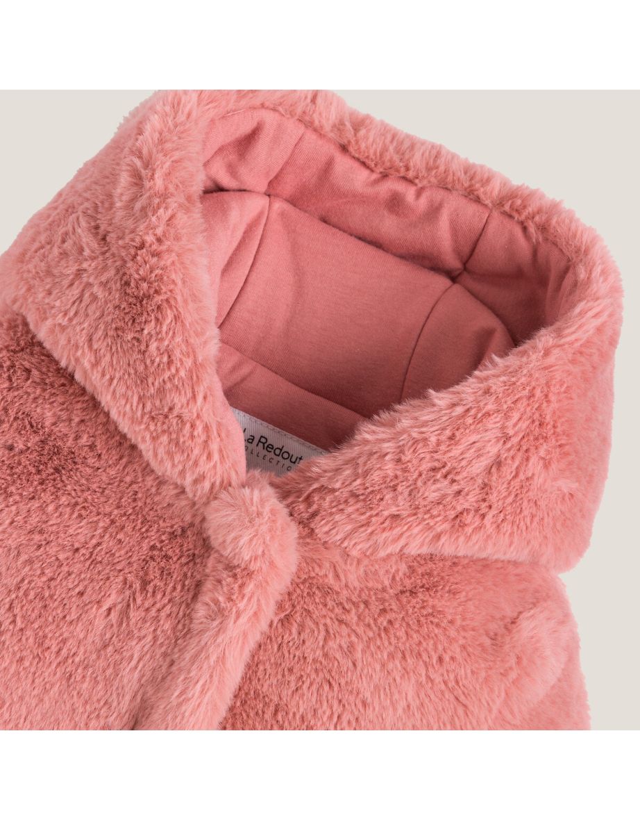 Faux Fur Hooded Coat - 2