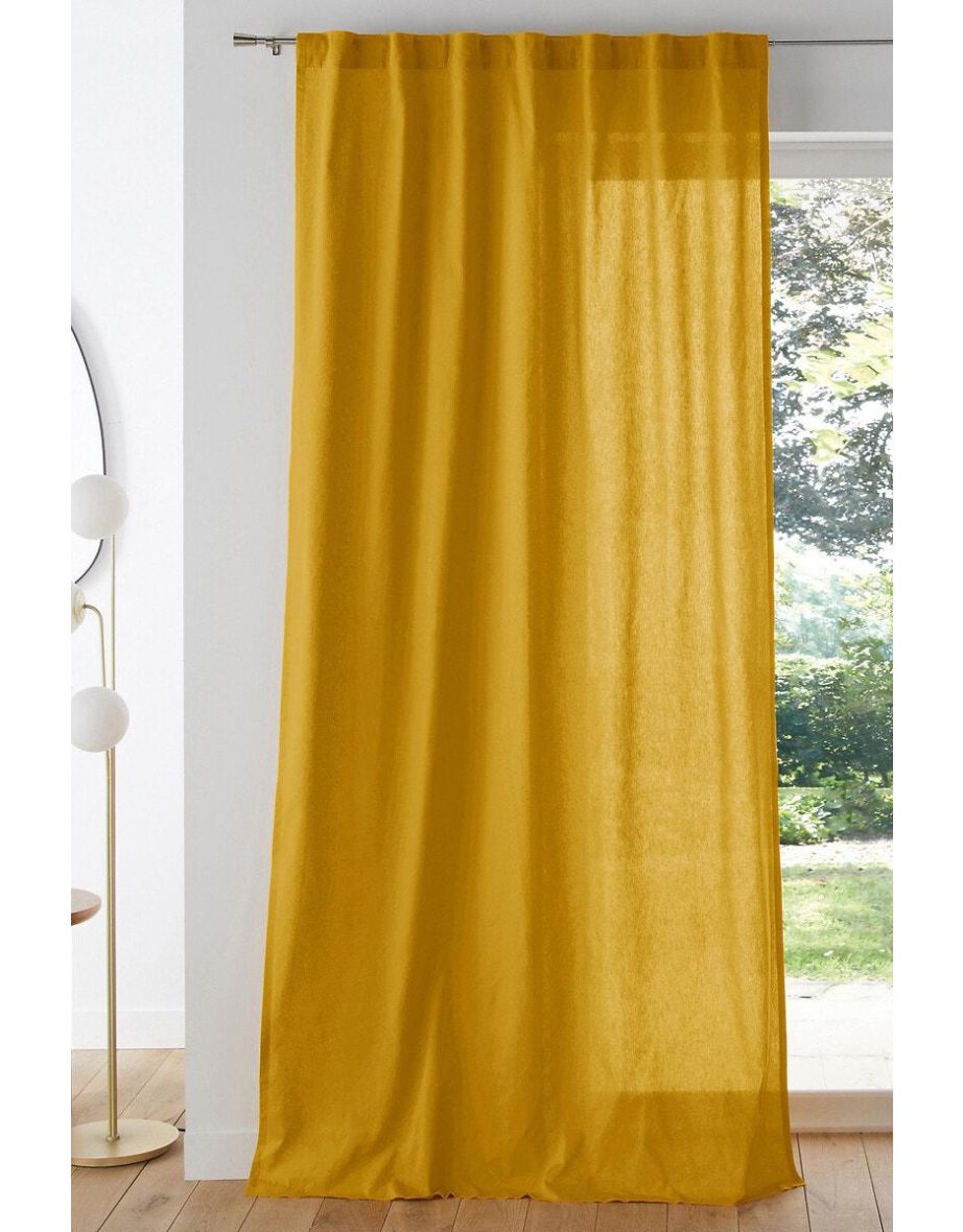 Scenario Single Cotton Curtain with Concealed Tabs