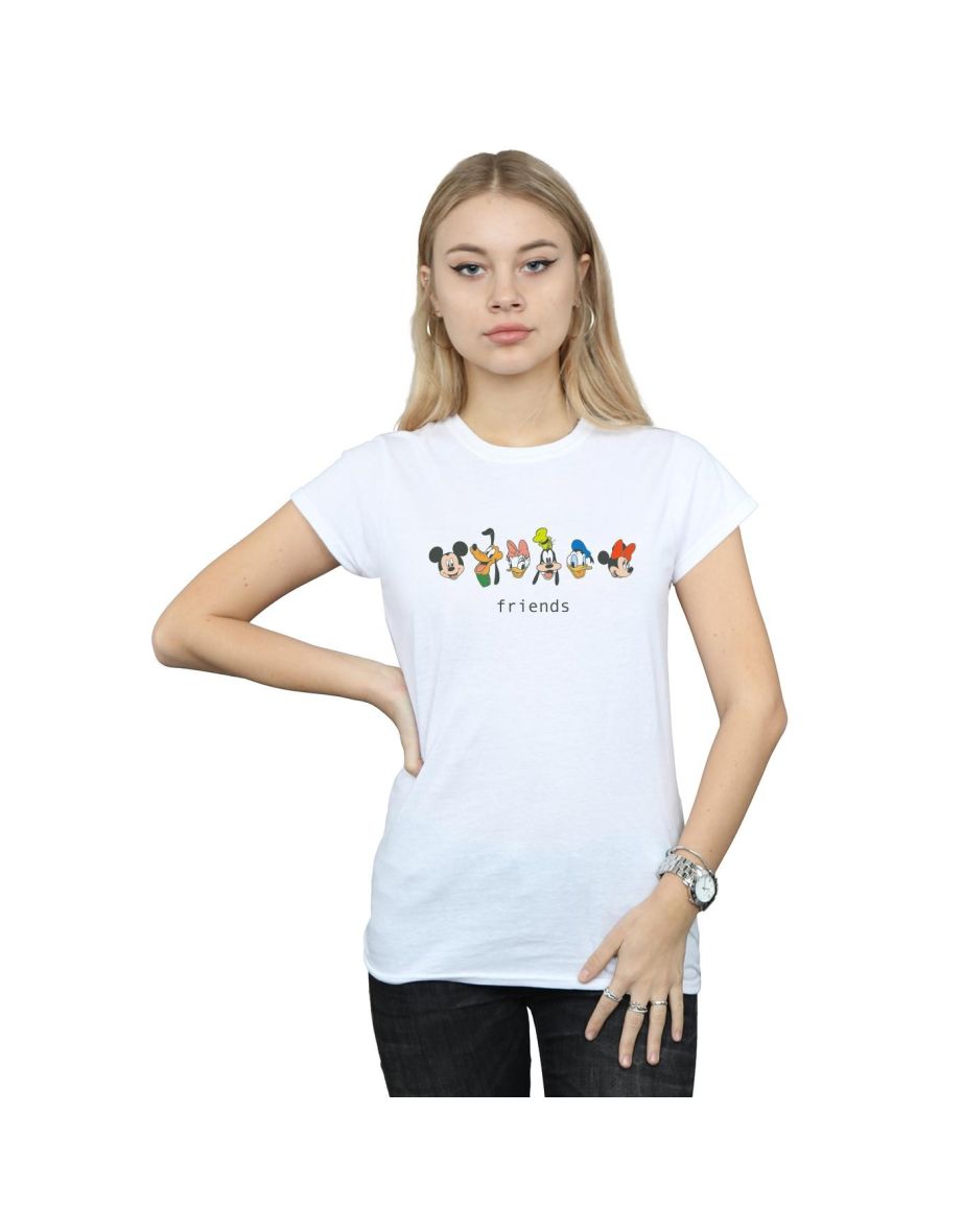Disney Womens/Ladies Mickey Mouse And Friends Cotton T-Shirt - White