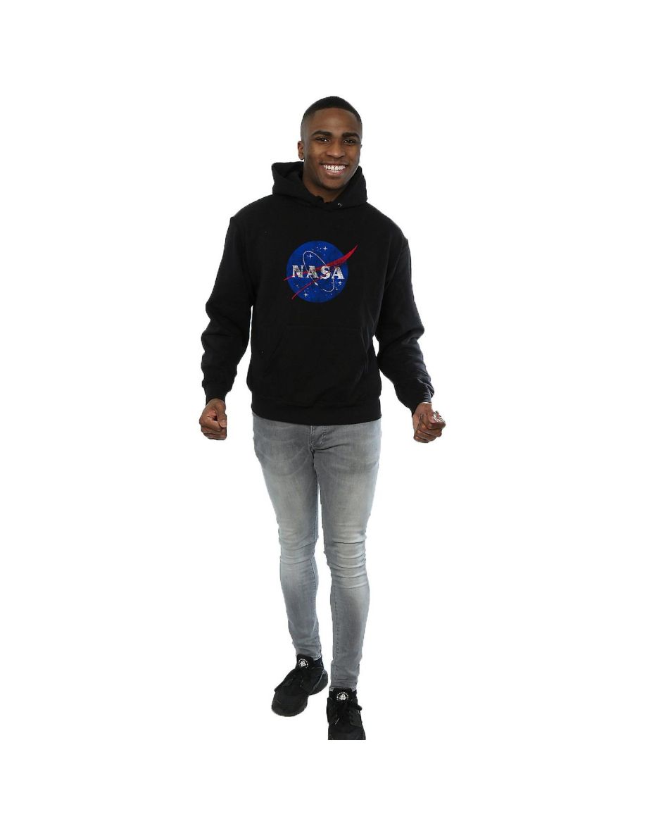 NASA Mens Insignia Logo Hoodie - Black - 3