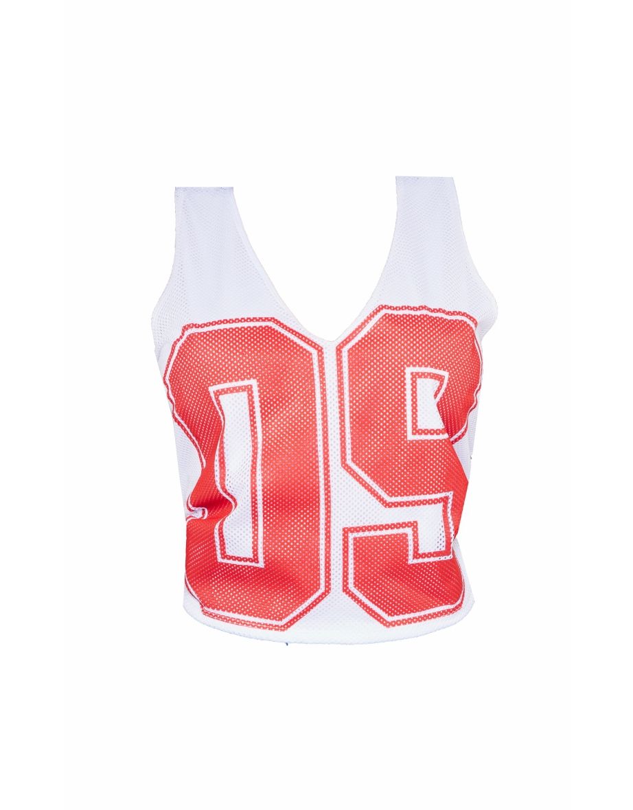 Shape White Mesh 09 Sports Vest Top - 4