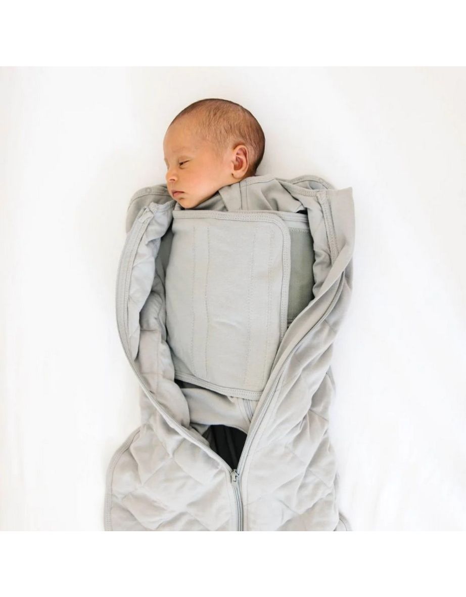 Baby Gently Weighted Gray Swaddle Newborn