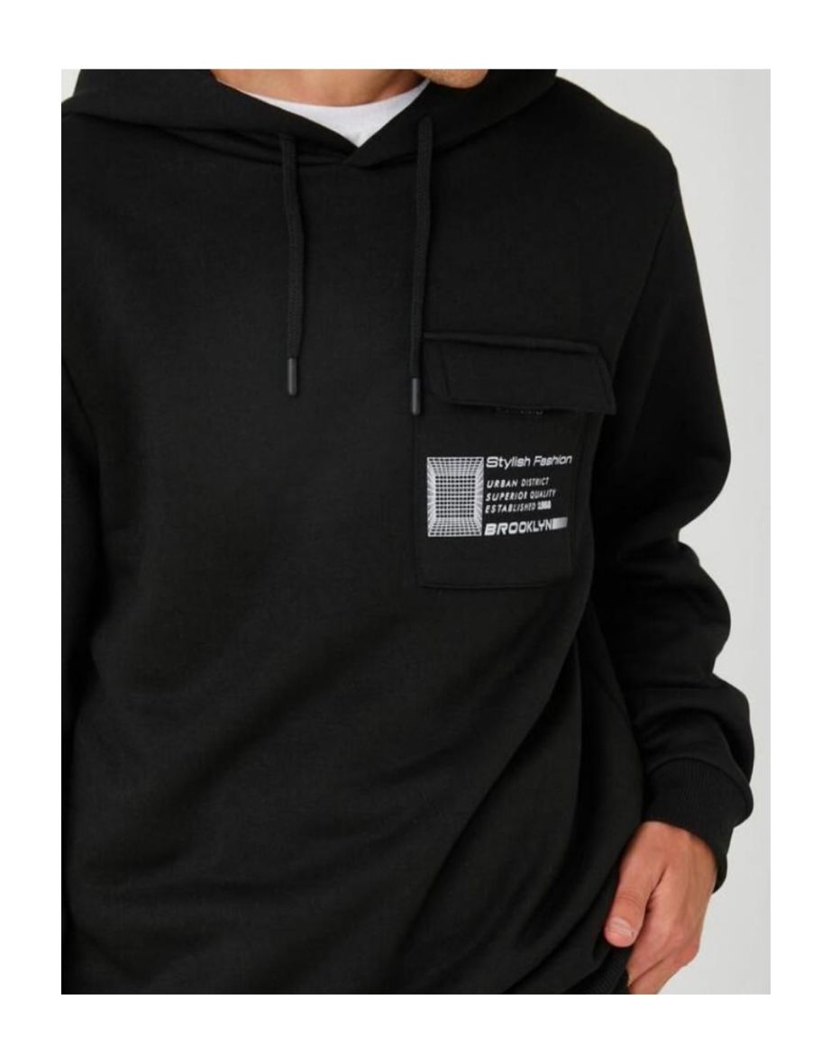 Black - Relaxed fit Hoodie - 4