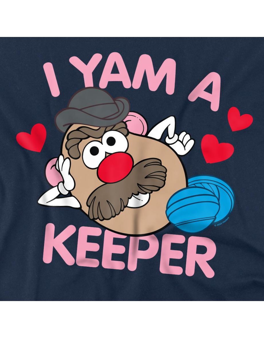 Mr Potato Head Mens I Yam A Keeper T-Shirt - Navy - 3