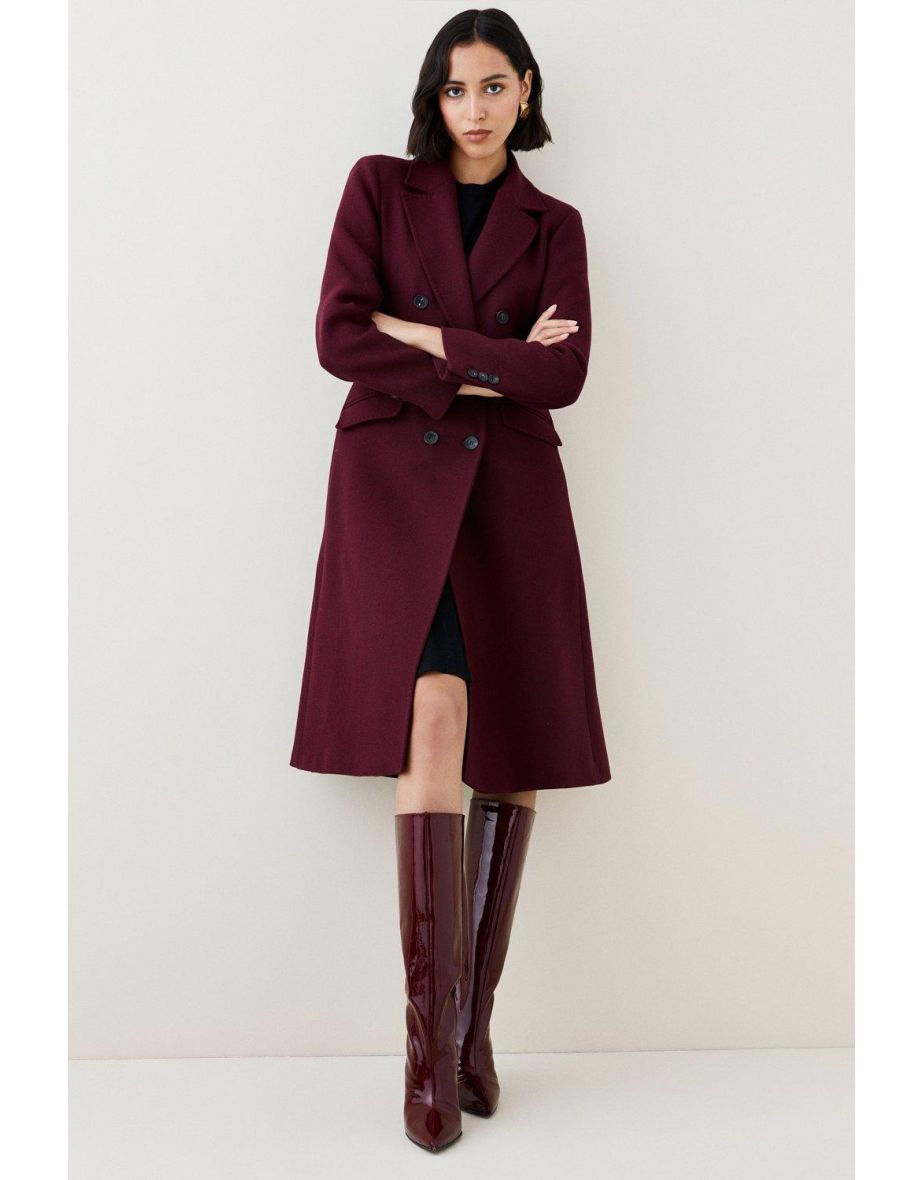 Wool hot sale fitted coat