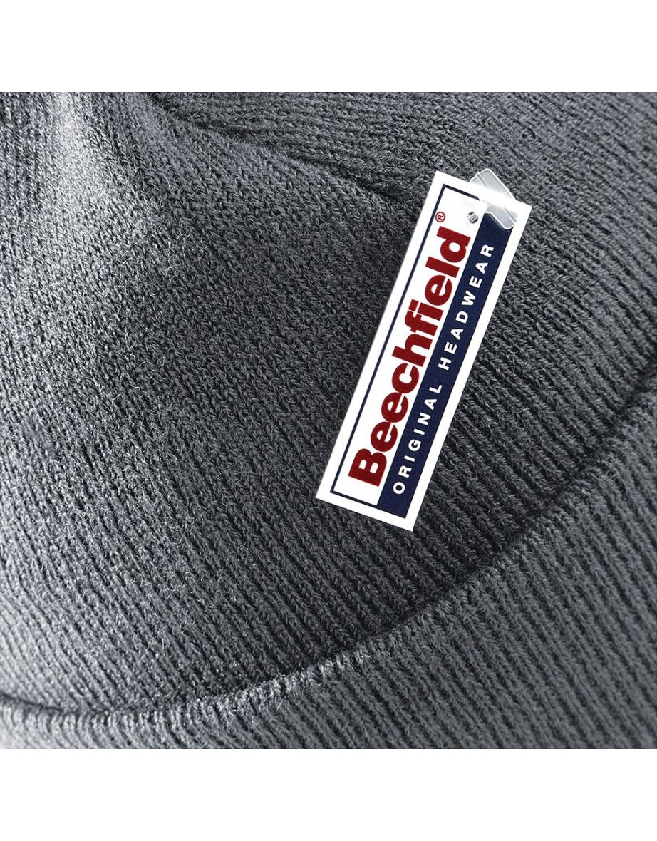 Beechfield Unisex Plain Winter Beanie Hat / Headwear (Ideal for Printing) - Graphite Grey - 3