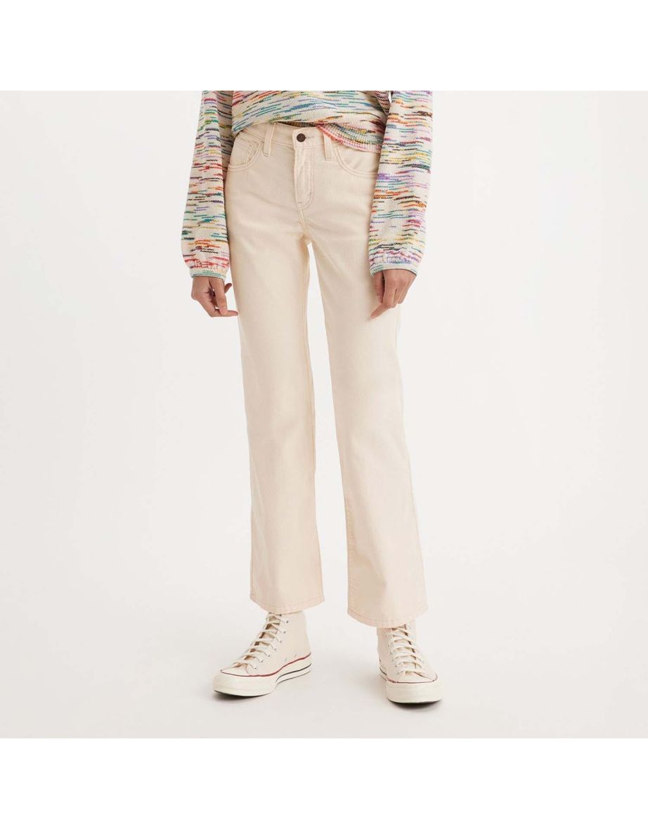Women's Levis Middy Bootcut Jeans in Cream