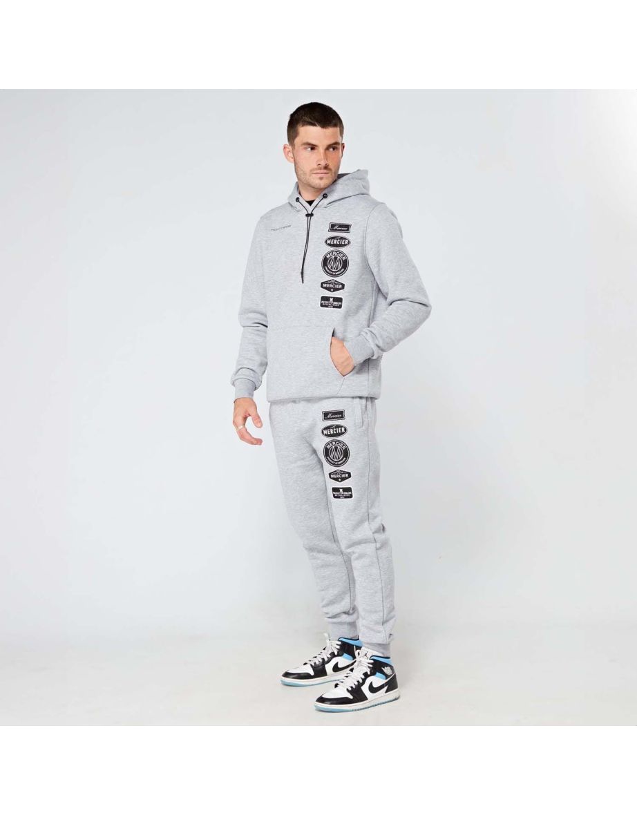 Men's Mercier Mono Hybrid Hoodie in Grey
