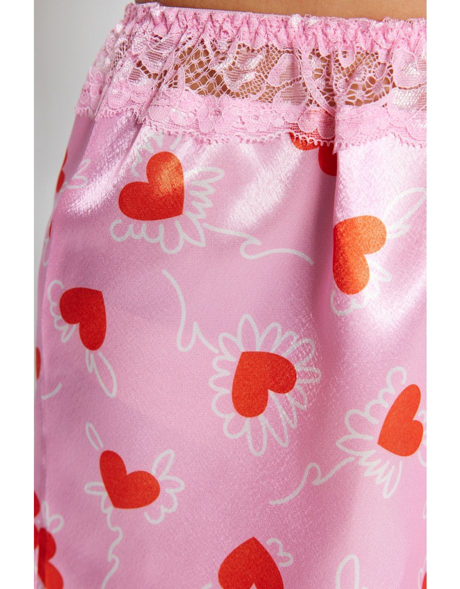 Pajama Set - Multi-color - Floral - 7