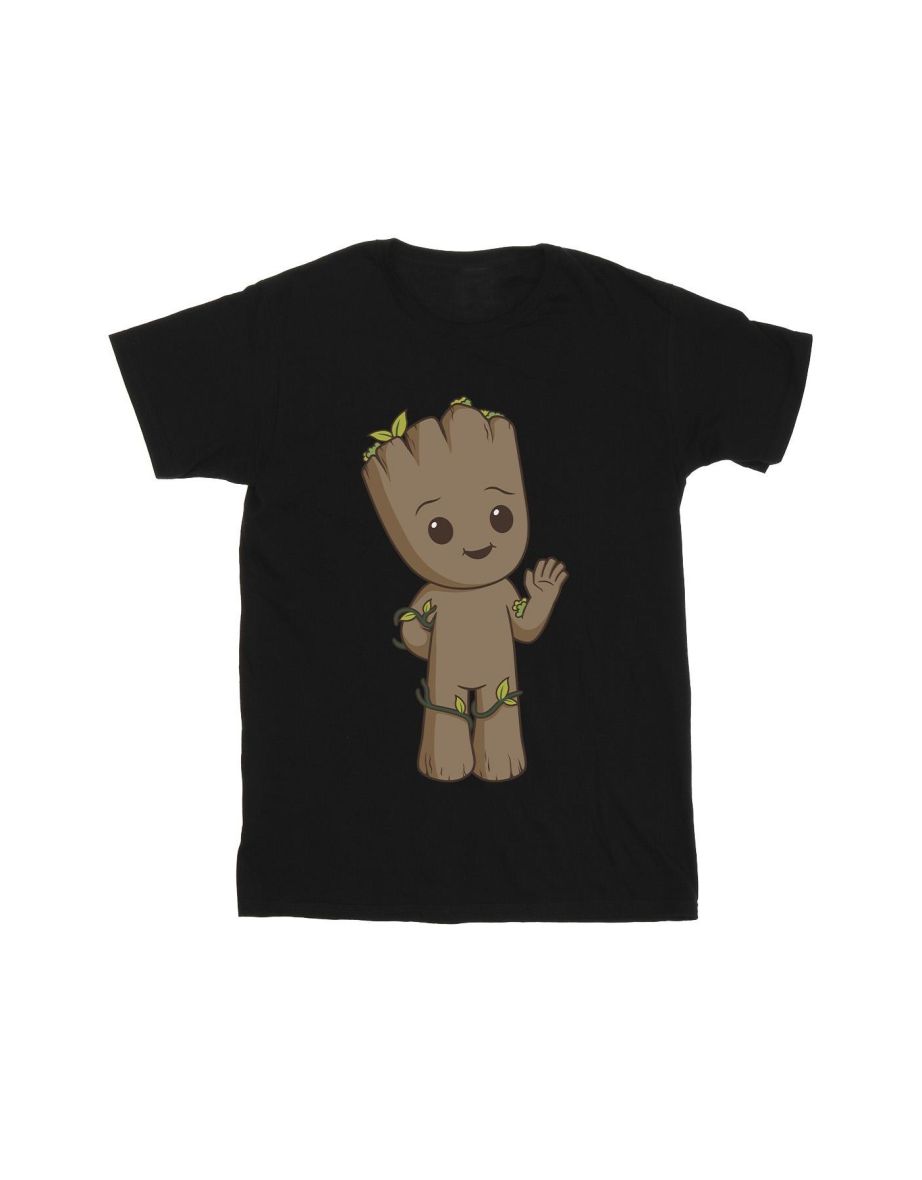 Marvel Mens I Am Groot Cute Groot T-Shirt - Black - 1