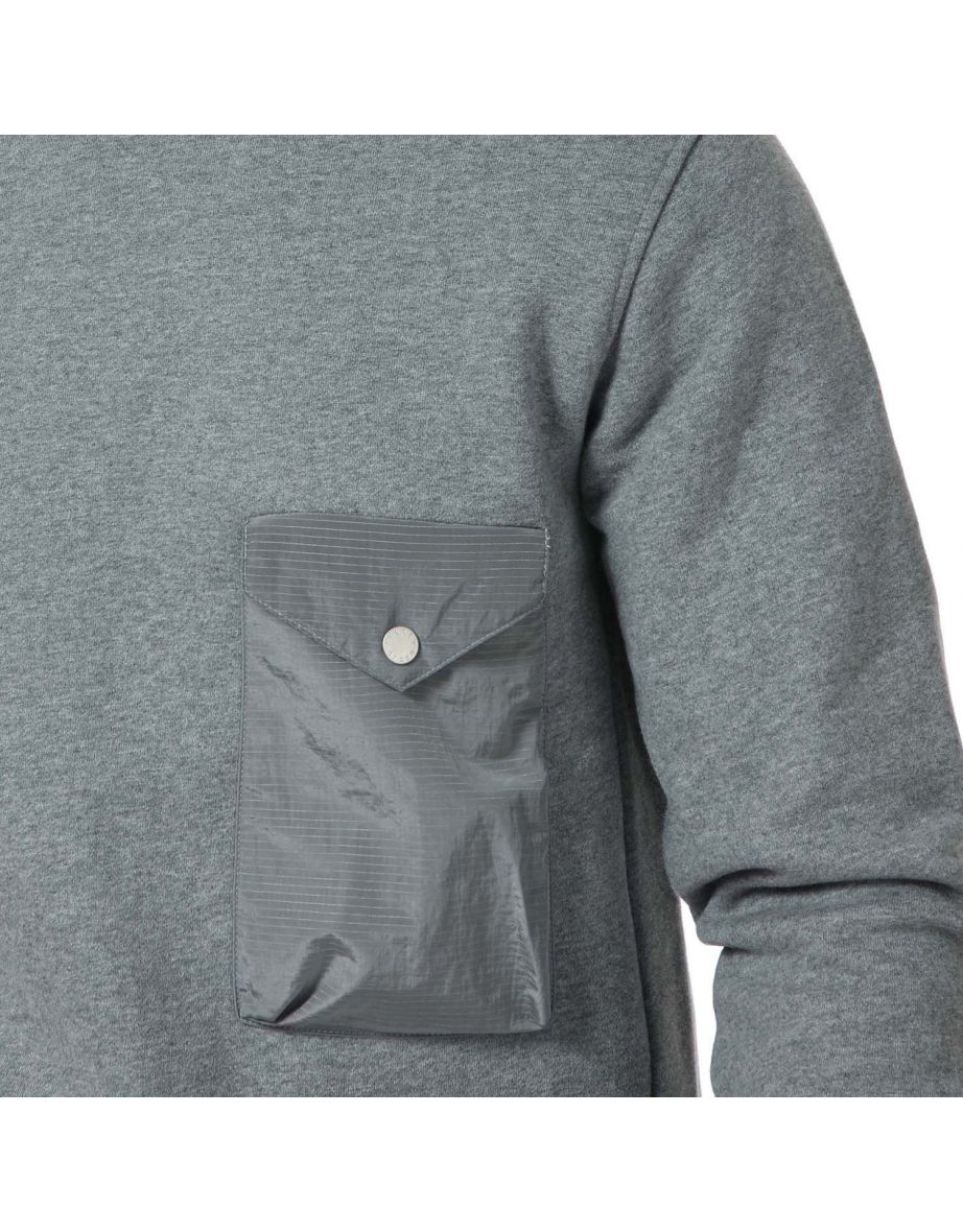 Men's Pretty Green Sweeney Sweatshirt in Grey - 5