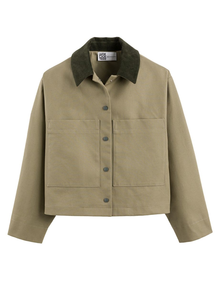 Cotton Corduroy-Collar Jacket