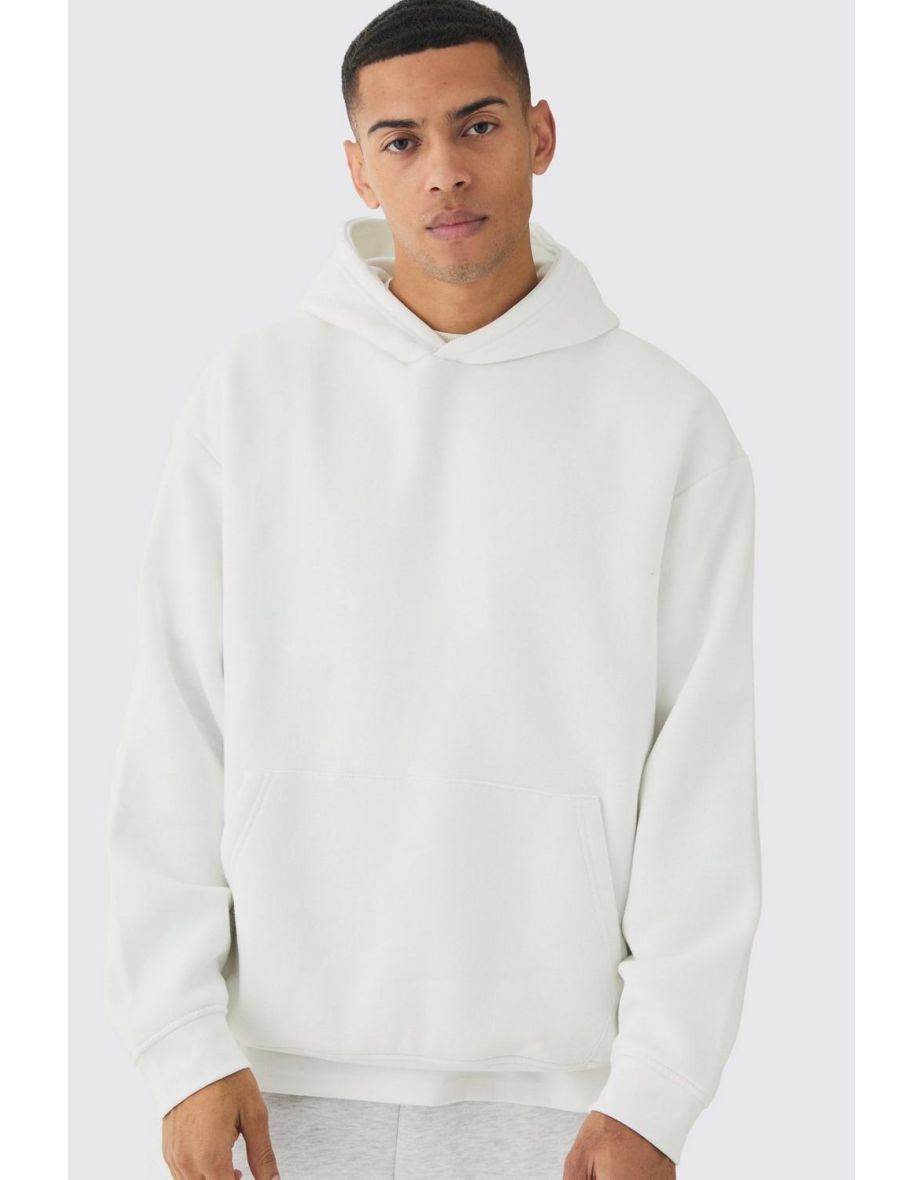 Basic Oversized Over The Head Hoodie - white - 2