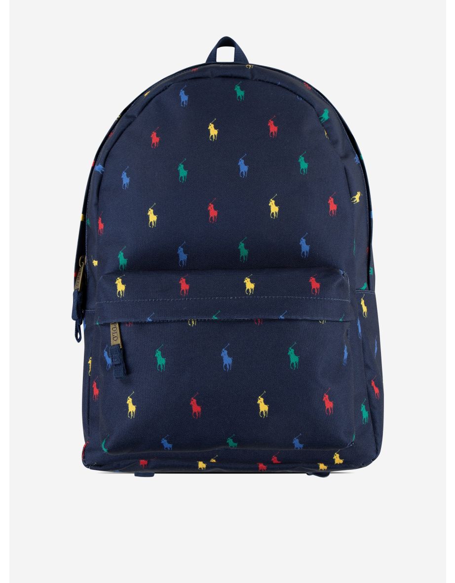 Kids Polo Pony Backpack in Navy (45cm)