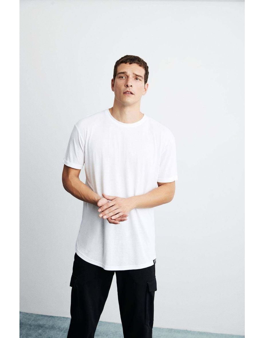 Oscar Men's Long Fit Flowy Fabric T-shirt - 5