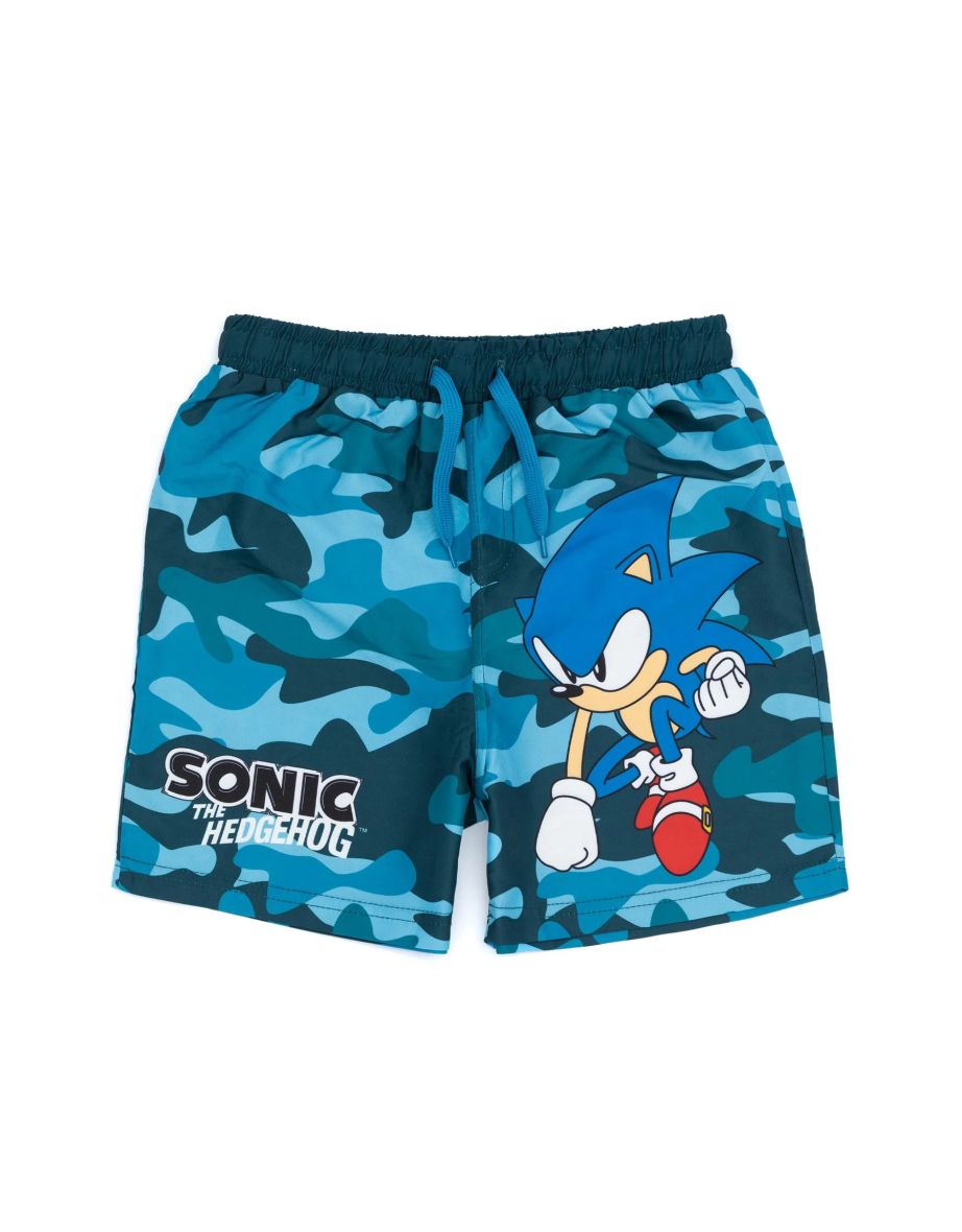 Sonic The Hedgehog Boys Swim Shorts - Blue
