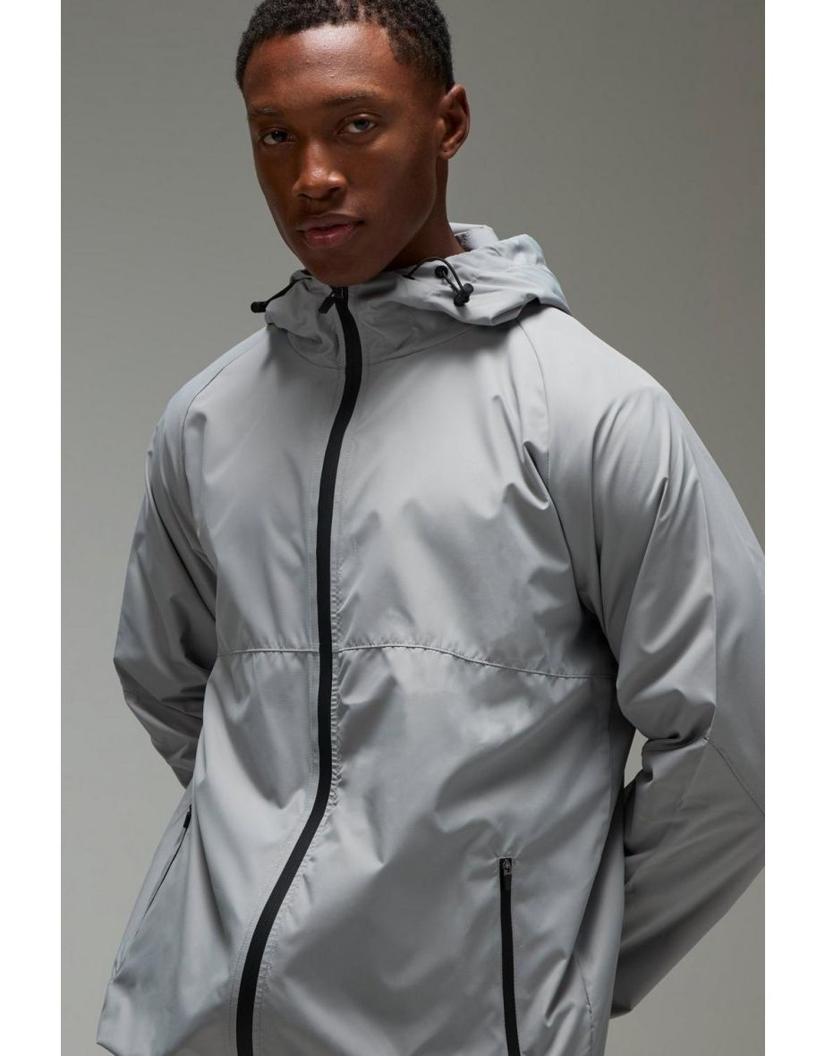 Man Active Ripstop Shower Resist Windbreaker - light grey - 2