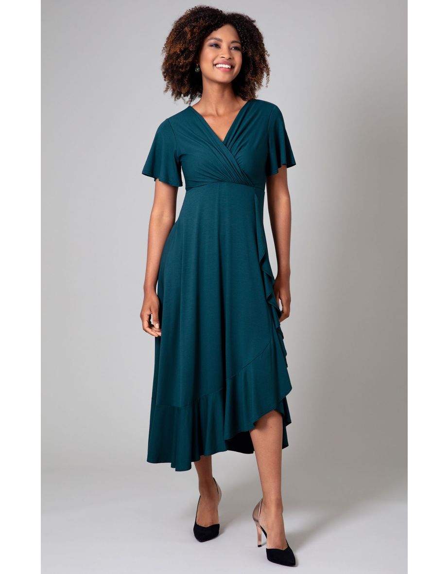Waterfall Dress (Pine Green) - 4