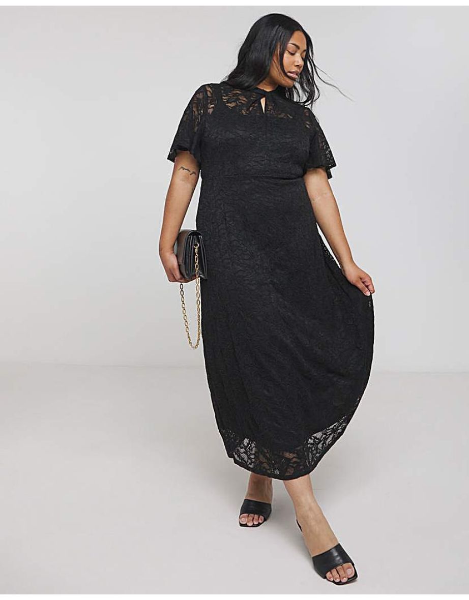 Joanna Hope Lace Midi Dress