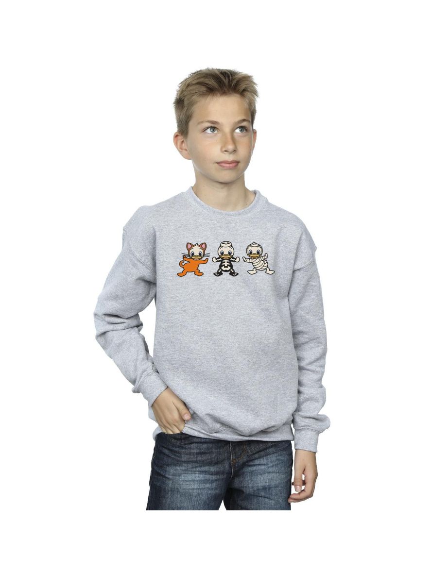 Disney Boys Duck Tales Halloween Costumes Sweatshirt - Sports Grey