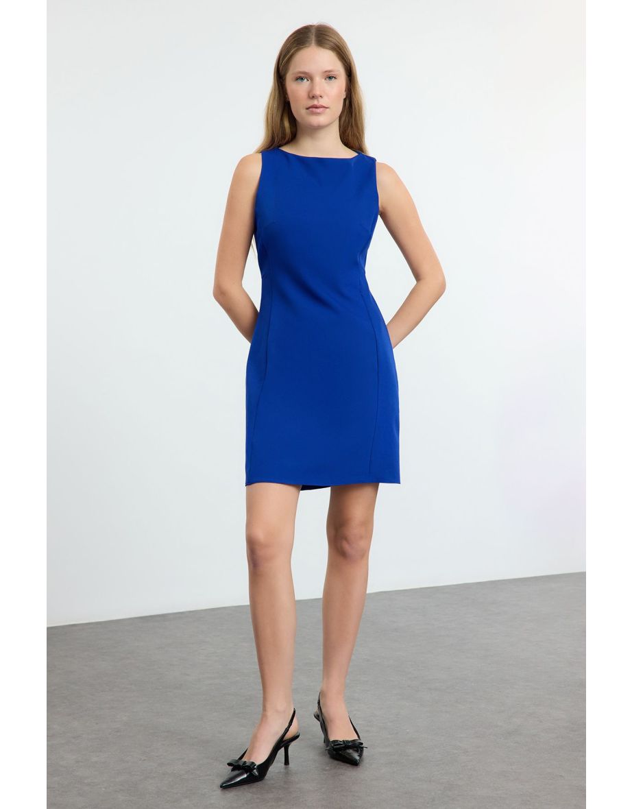 Saxon Plain Mini Woven Dress