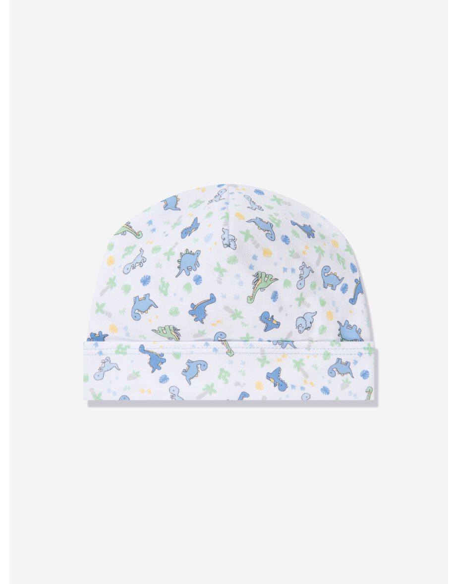 Baby Boys Dinoland Beanie Hat in White