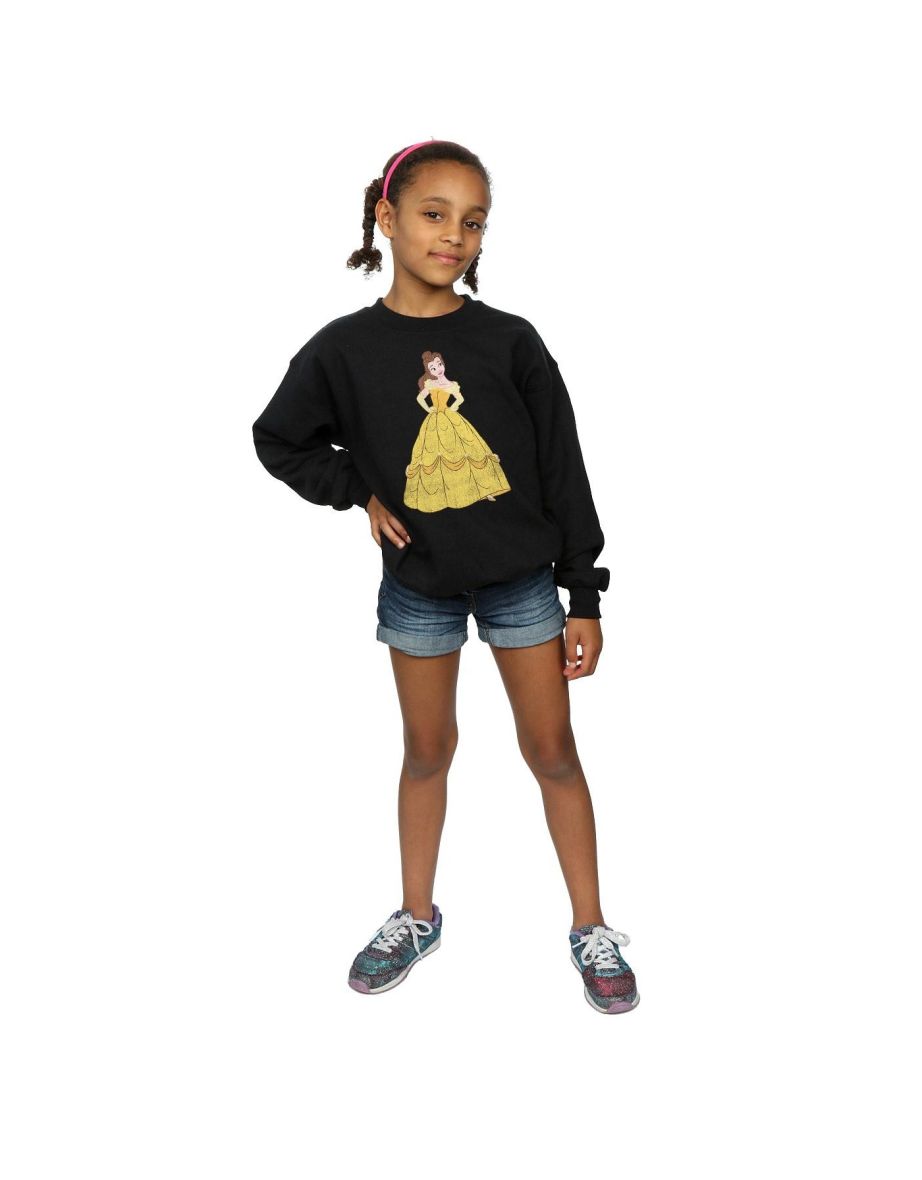 Disney Princess Girls Classic Belle Sweatshirt - 3