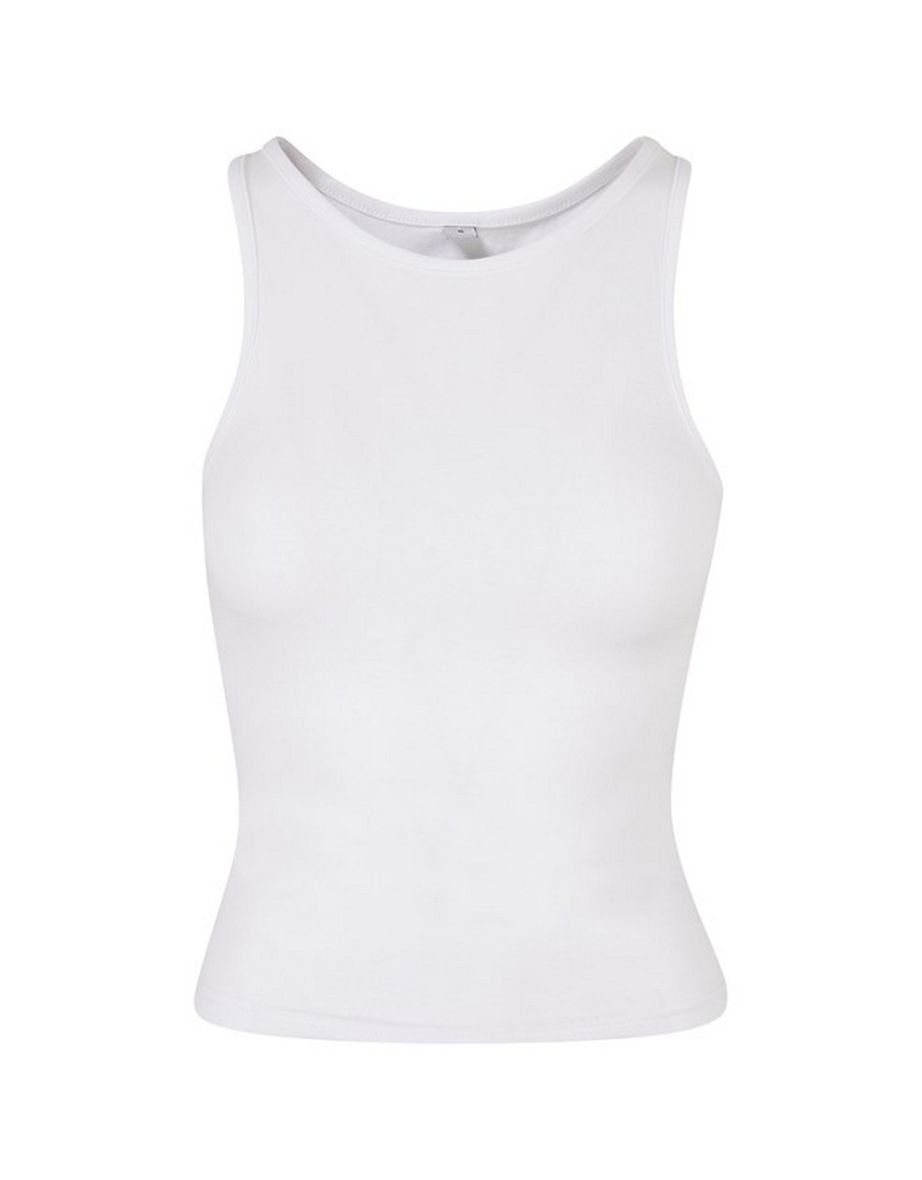 Womens/Ladies Racerback Tank Top - White